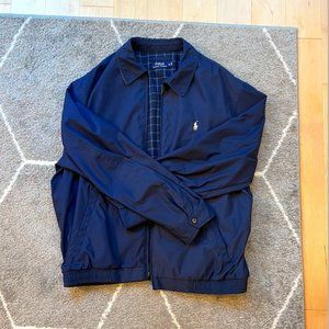 Navy Polo Ralph Lauren light weight zip-up jacket, size XL